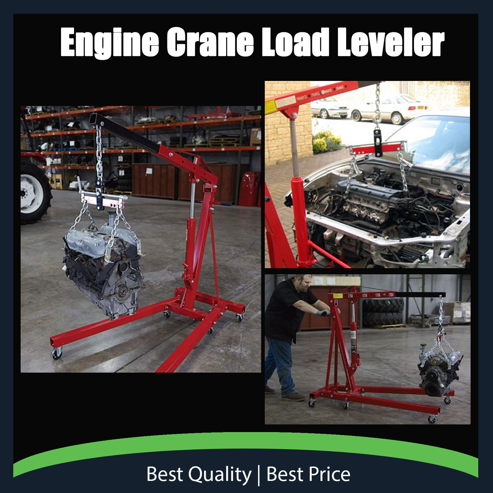 Car Engine Load Leveler 2200LBS Automobile Engine Crane Balance Bracket ...