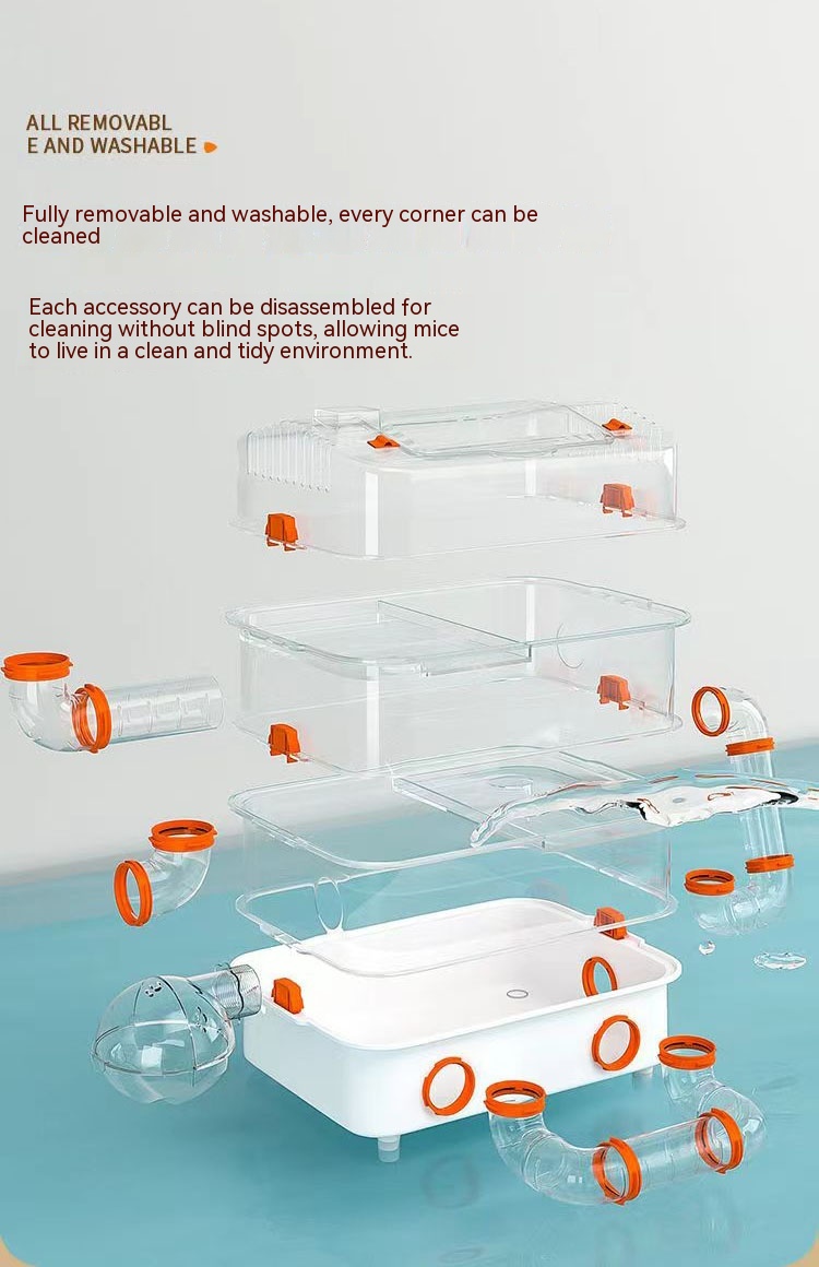 Hamster Cage Full Set Heightened Extra Large Hamster Breeding Box ...