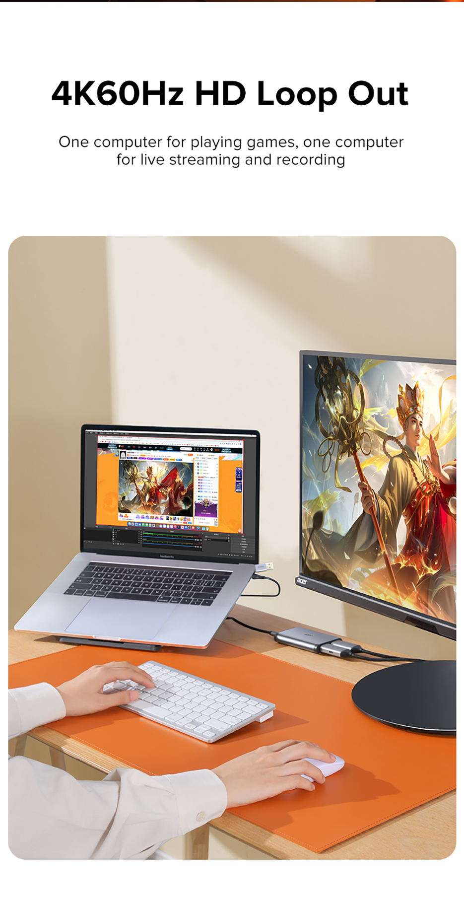 Scheda Acquisizione Audio Video USB 3.0 - Per PS5, PS4, Switch, Xbox, Streaming - Foto 5