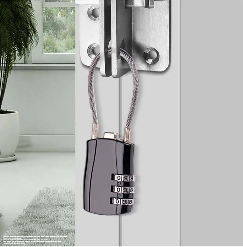 Altsuceser Mini Code Lock, Mini Heart Password Lock Small Metal Heart Shaped Padlock 3-Digit Code Combination Padlock For Travel Bags Suitcase Lockers Backpacks Jewelry Boxes Light Blue - View #3