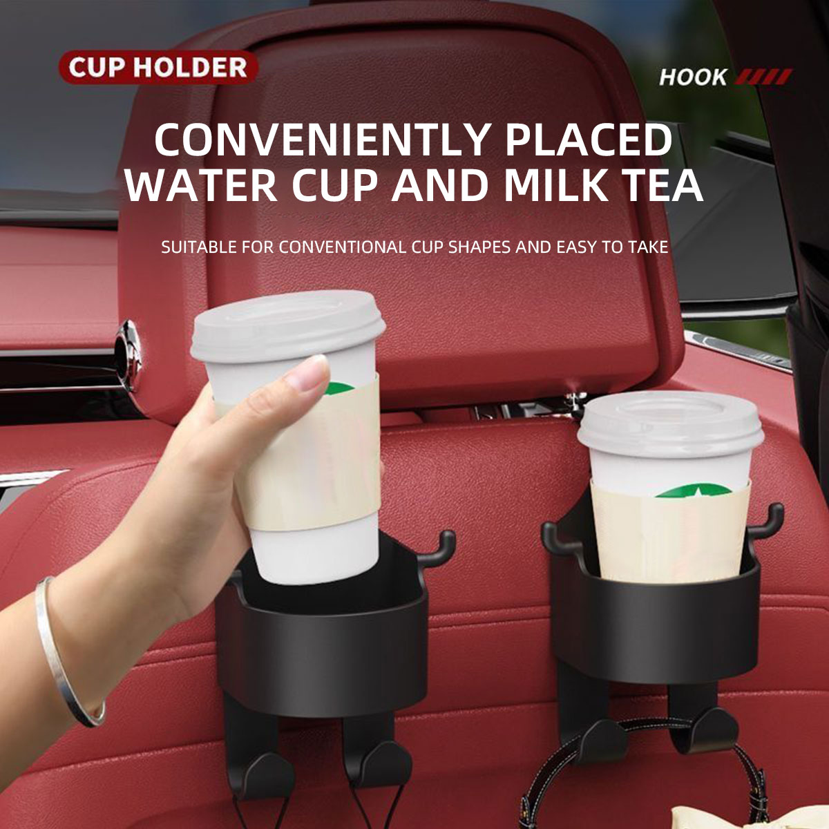 Car Cup Holder Multipurpose Mobile Phone Holder Water Bottle Rear Seat ...