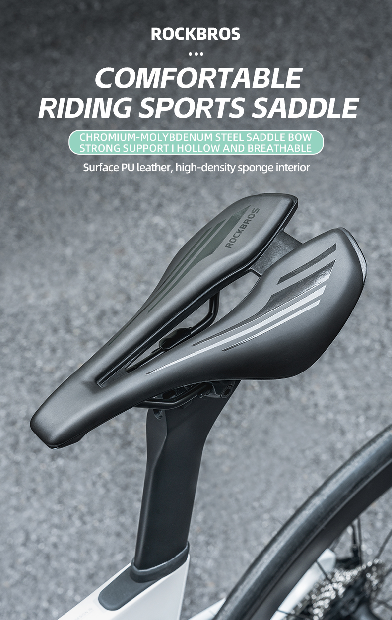 thumbnail image 2 of Bicycle Seat Superbsail Hollow Breathable Bicycle Saddle Mountain Mtb Bike Saddle Shock Absorbing Comfortable Bike Seat Safety Warning Exercise Bike 2 of 14
