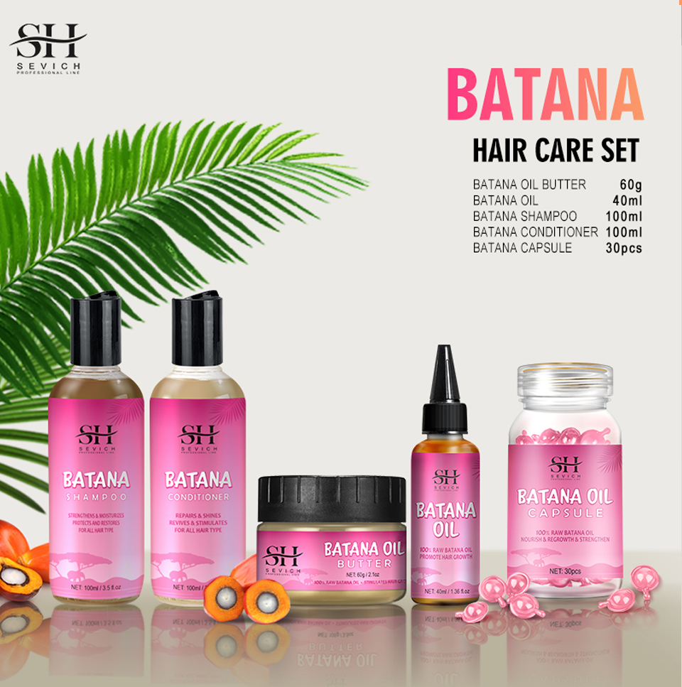 Sevich Batana Oil Shampoo & Conditioner Set – Repariert Geschädigtes Haar & Fördert Wachstum