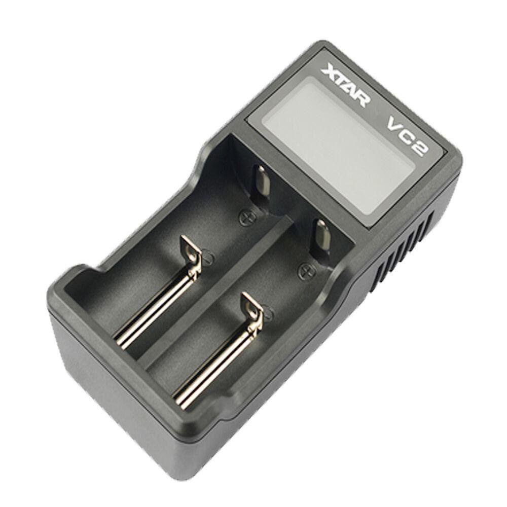 XTAR VC2 USB Li-ion Battery LCD Charger for 3.7V 10440 18650 26650 ...