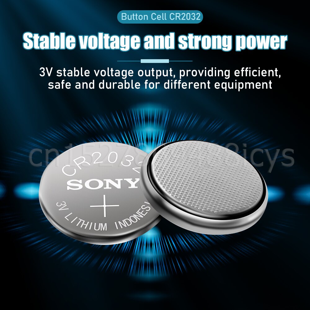 SONY CR2032 CR 2032 3V Lithium Battery Button Coin Cell For Watch Car ...