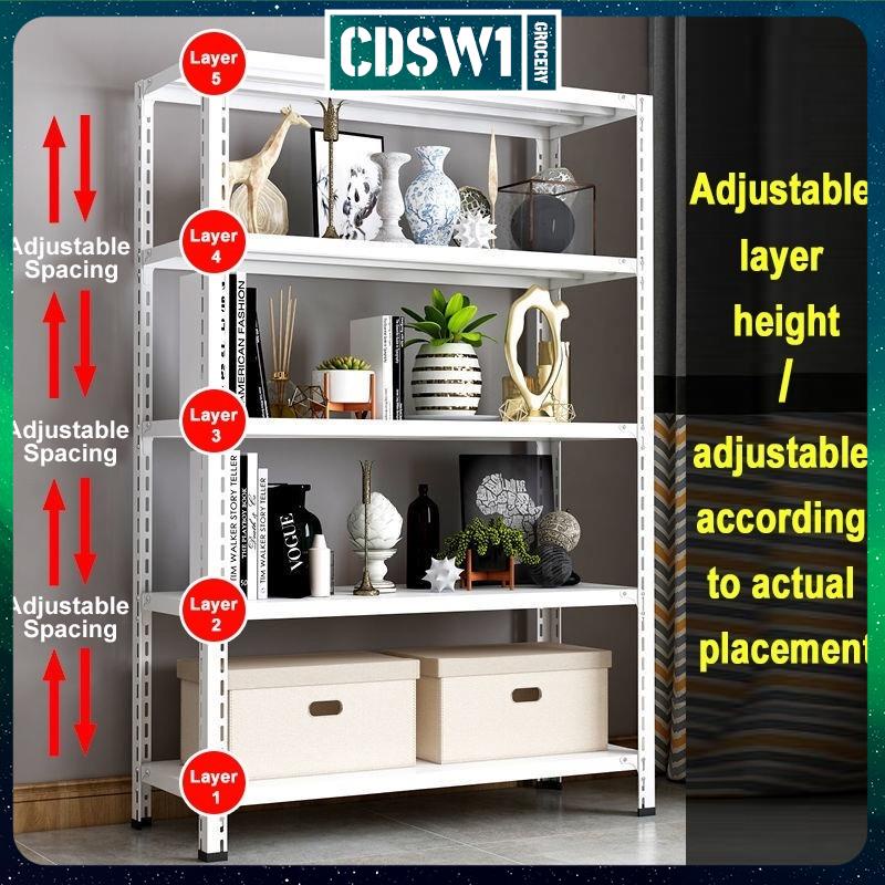 CCHSJ All Metal Rack Angle Steel Rack Adjust Height Big Goods Shelves ...