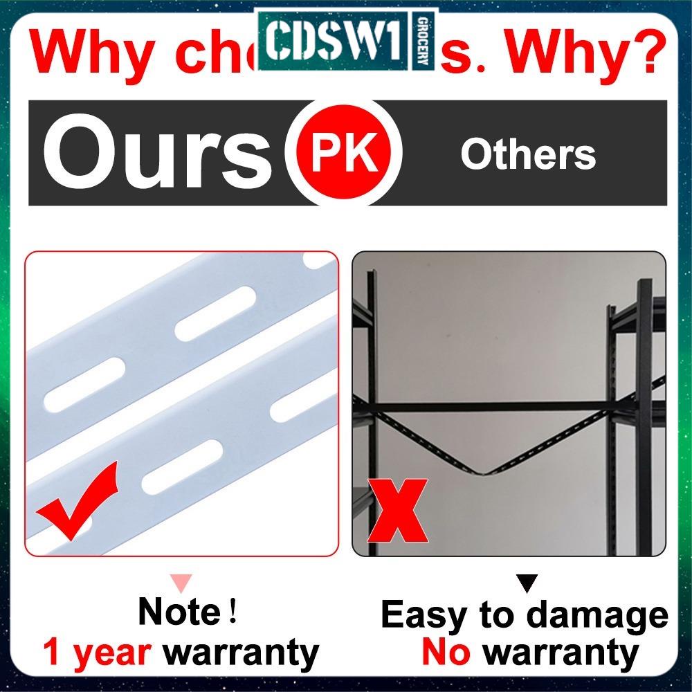 CCHSJ All Metal Rack Angle Steel Rack Adjust Height Big Goods Shelves ...