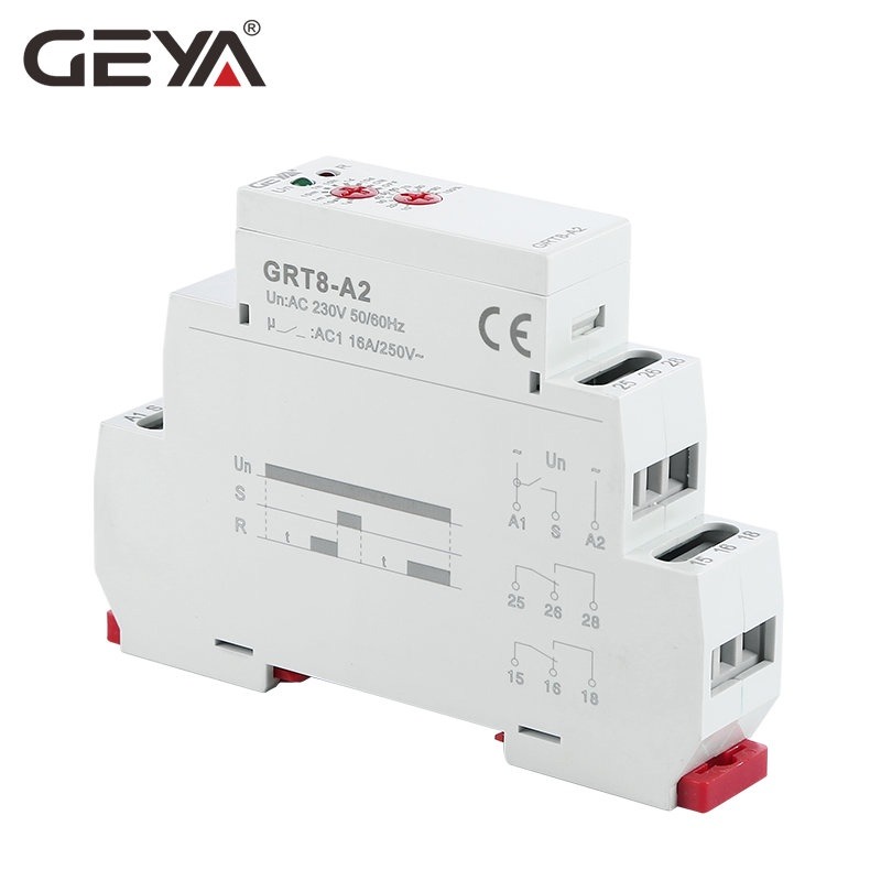 GEYA GRT8-A Delay On Timer Relay Switch Timing 16A AC/DC 12-240V Or ...