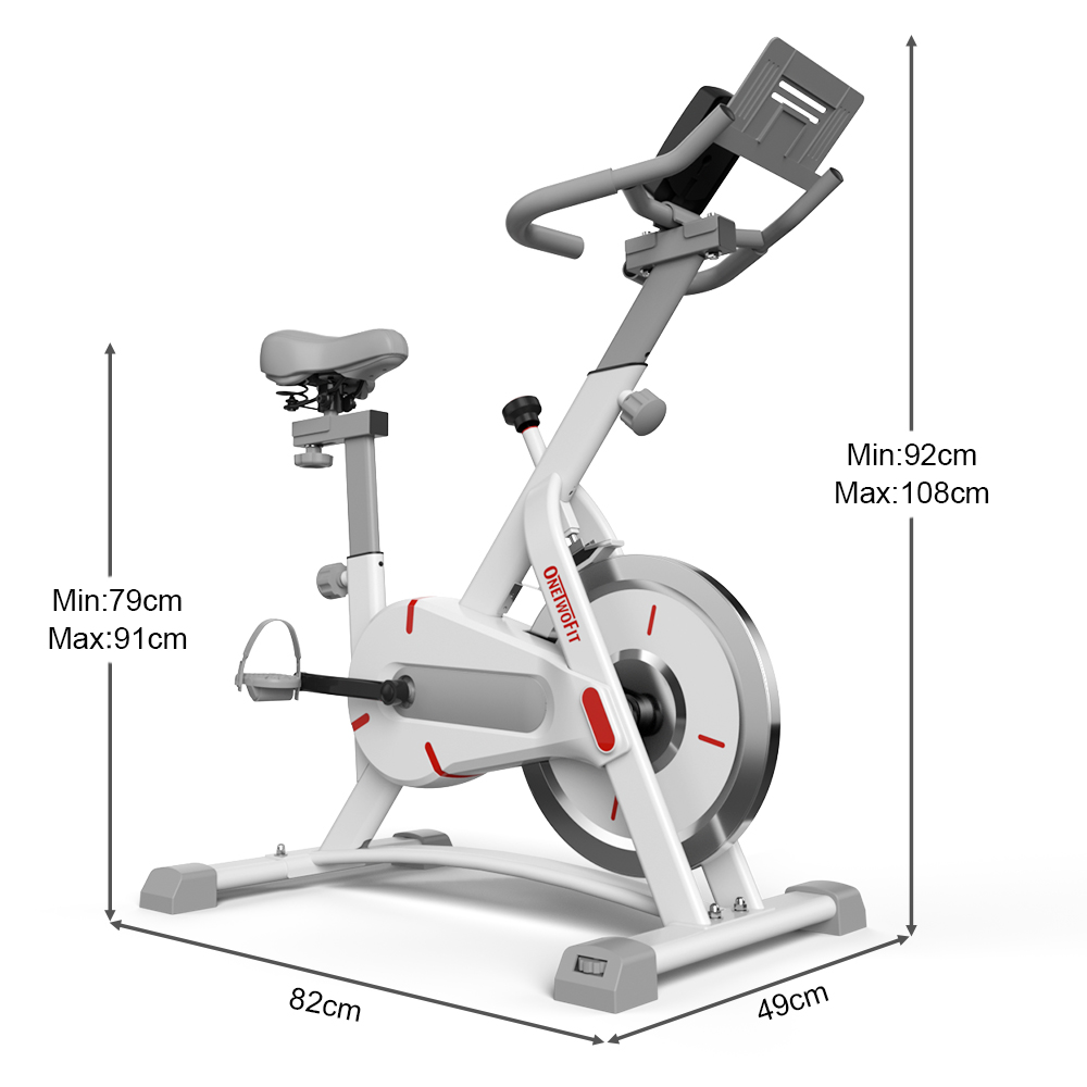 Onetwofit Exercise Stationary Bike Spinning Bike Fitness Equipment ...