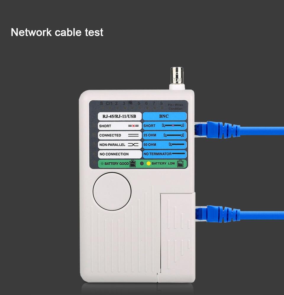 JT-COM New 4 in 1 Network Cable Tester RJ45/RJ11/USB/BNC LAN Cable Cat5 ...
