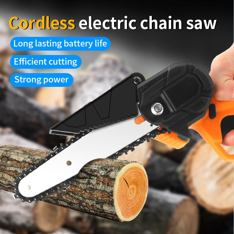 LUXIANZI 6 Inch Mini Chainsaw Woodworking Handheld Pruning Cutting Tool ...