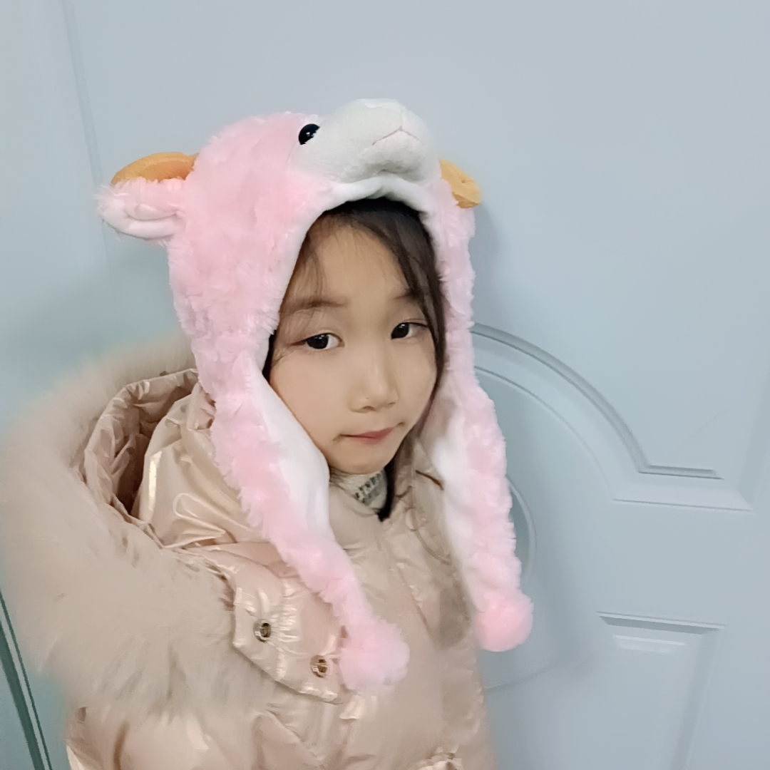Cute Bunny Ears Hat Moving Pikachu Rabbit Soft Jumping Up Cap Funny Toy ...