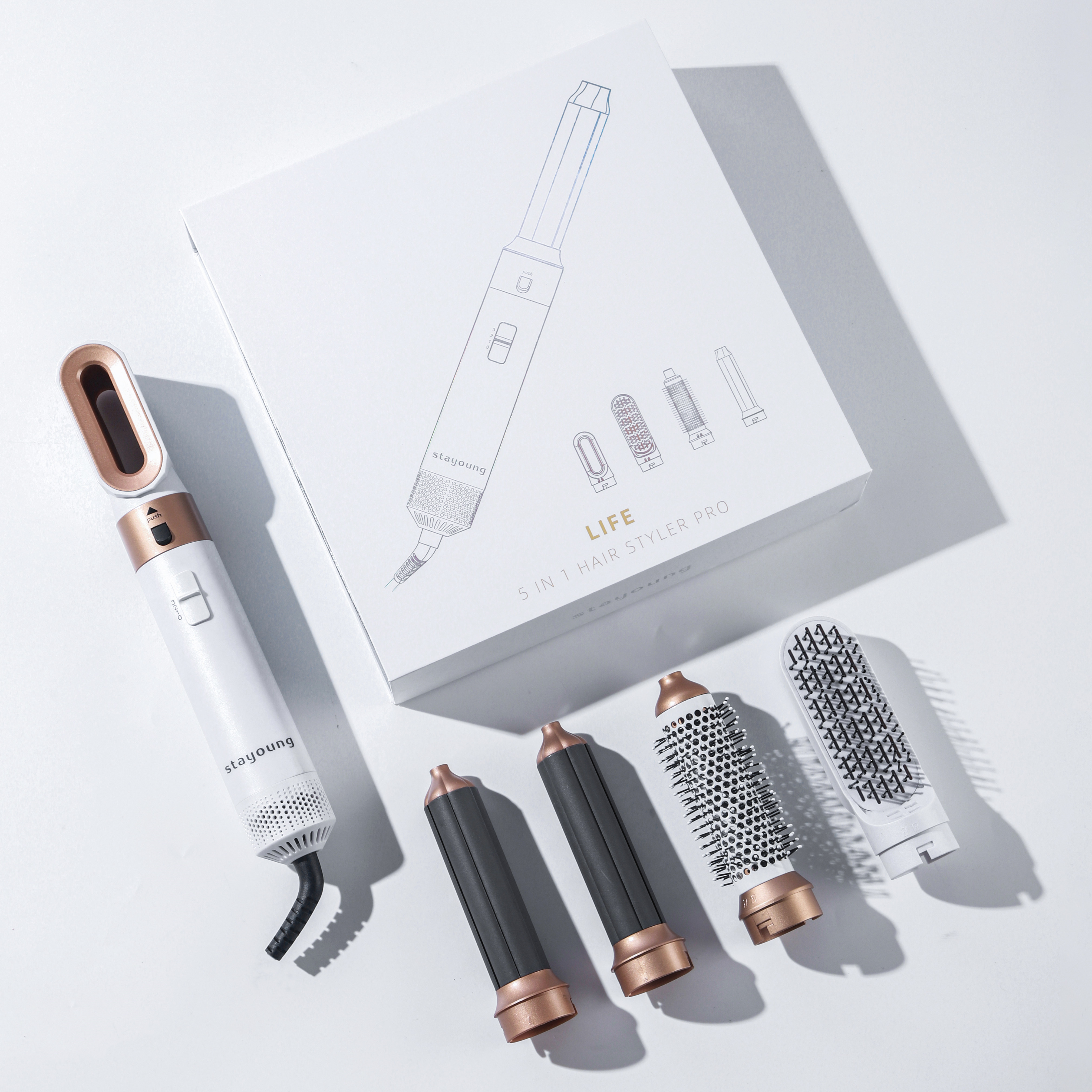 MogaWave 5 In 1 Hairstyler Pro,Blow Dryer Brush 60000RPM Air Styler