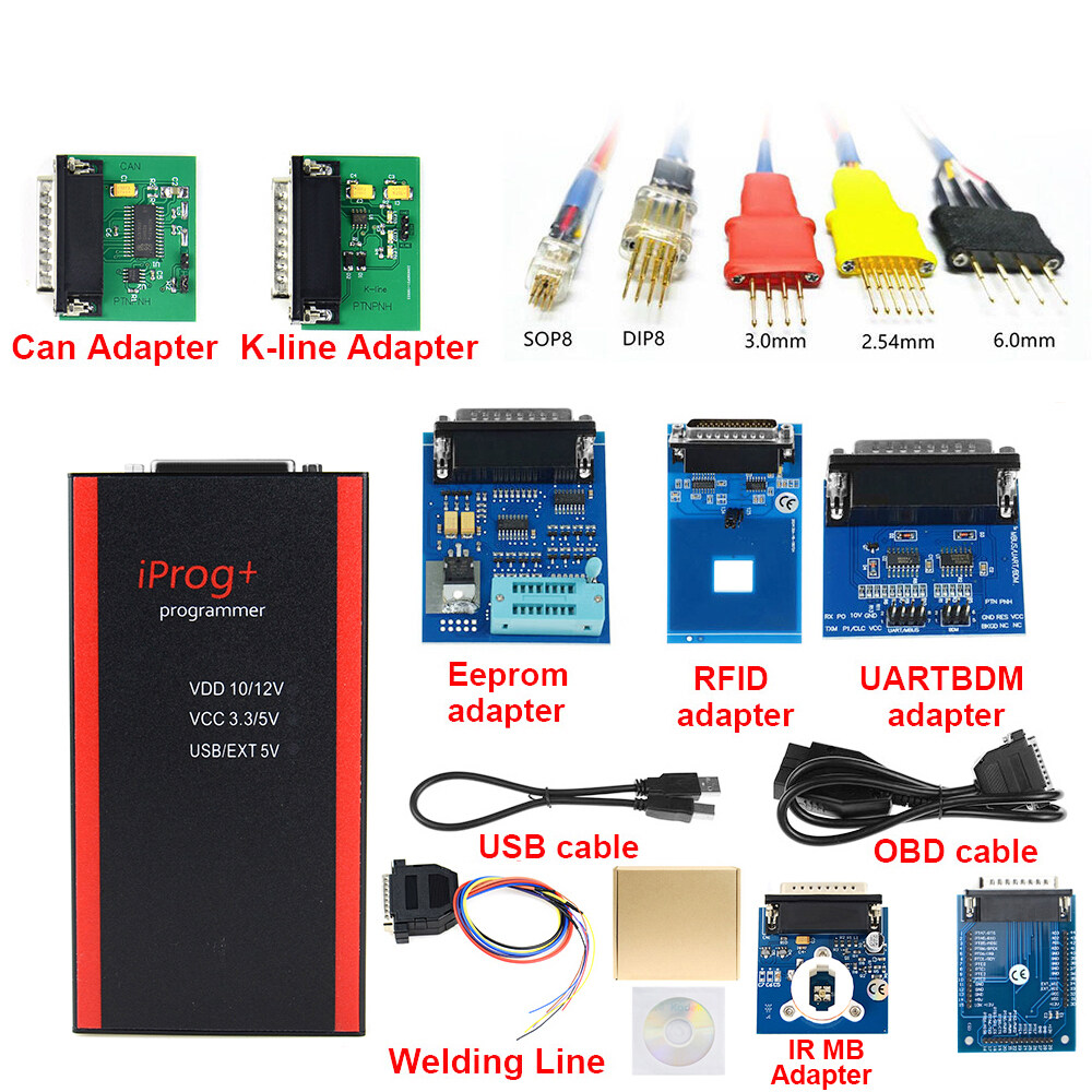 ⭐⭐⭐2023 IPROG Pro V87 Full Set ECU Key Programmer Iprog+ Eeprom IMMO