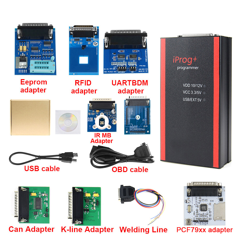 ⭐⭐⭐2023 IPROG Pro V87 Full Set ECU Key Programmer Iprog+ Eeprom IMMO