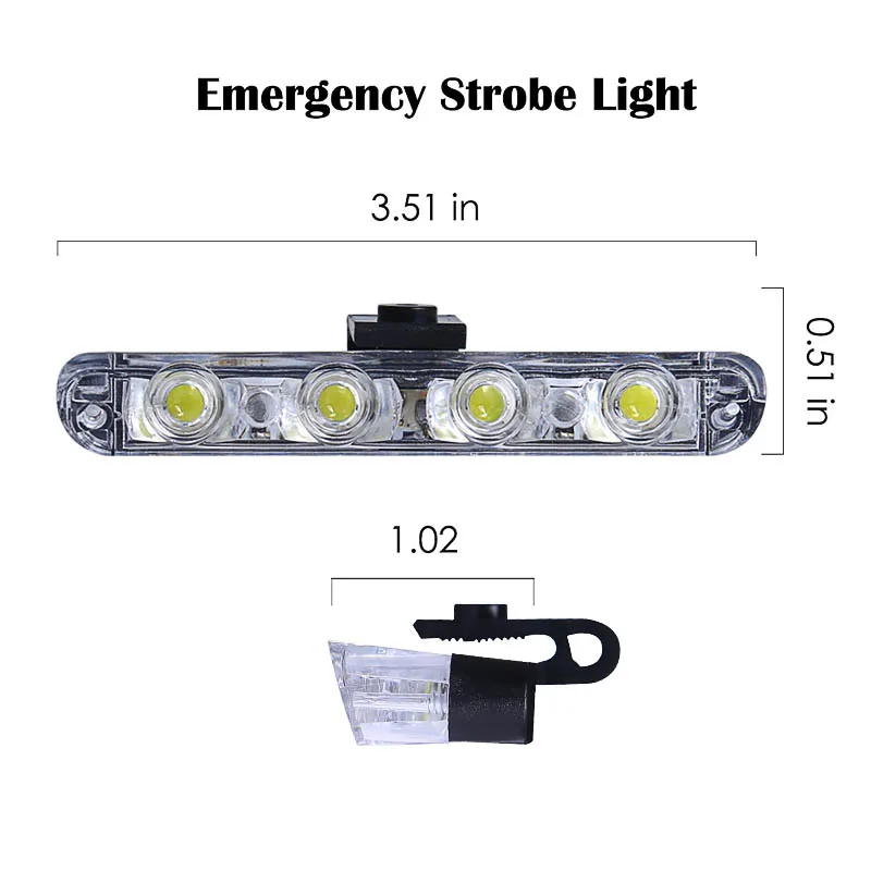 Grill Car LED Light Strobe Red Blue Emergency Remote Wireless Control ...