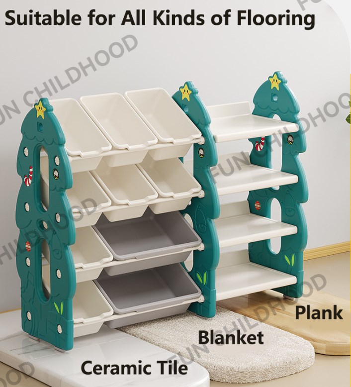 FUNC Toy Organizer Storage Rack Book Shelf Kids Toy Organizer Storage ...