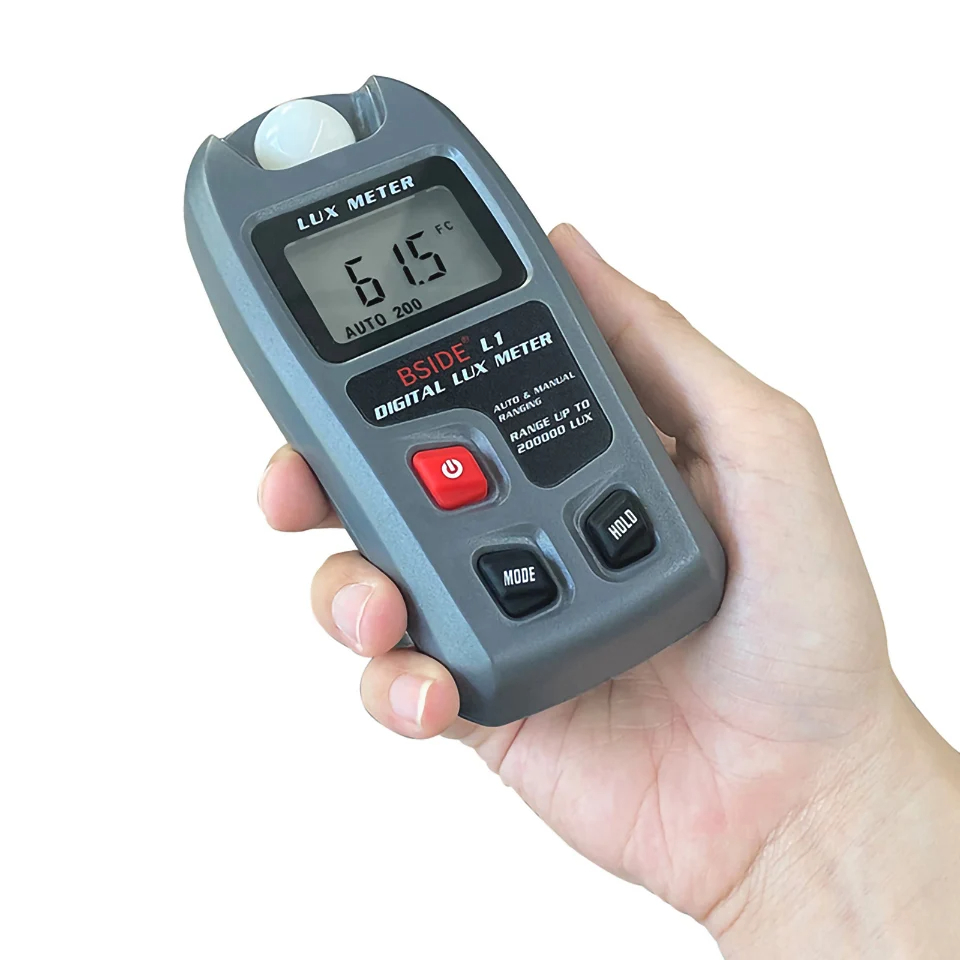 Digital Lux LCD Pocket Light Handheld Lux/FC 0~200,000lux Measure ...