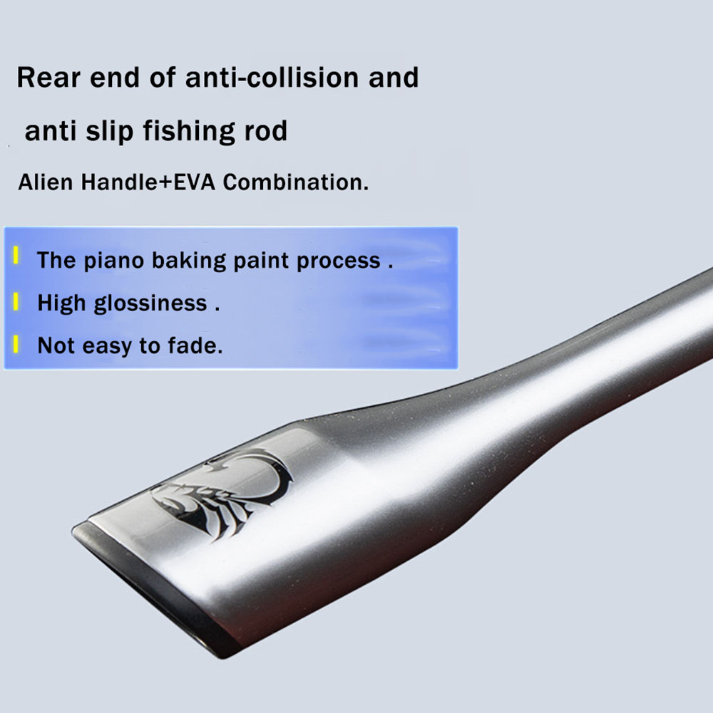 1.8M/1.98M Sliver Snake Power UL Fishing Rod Solid Carbon Tip Fishing ...