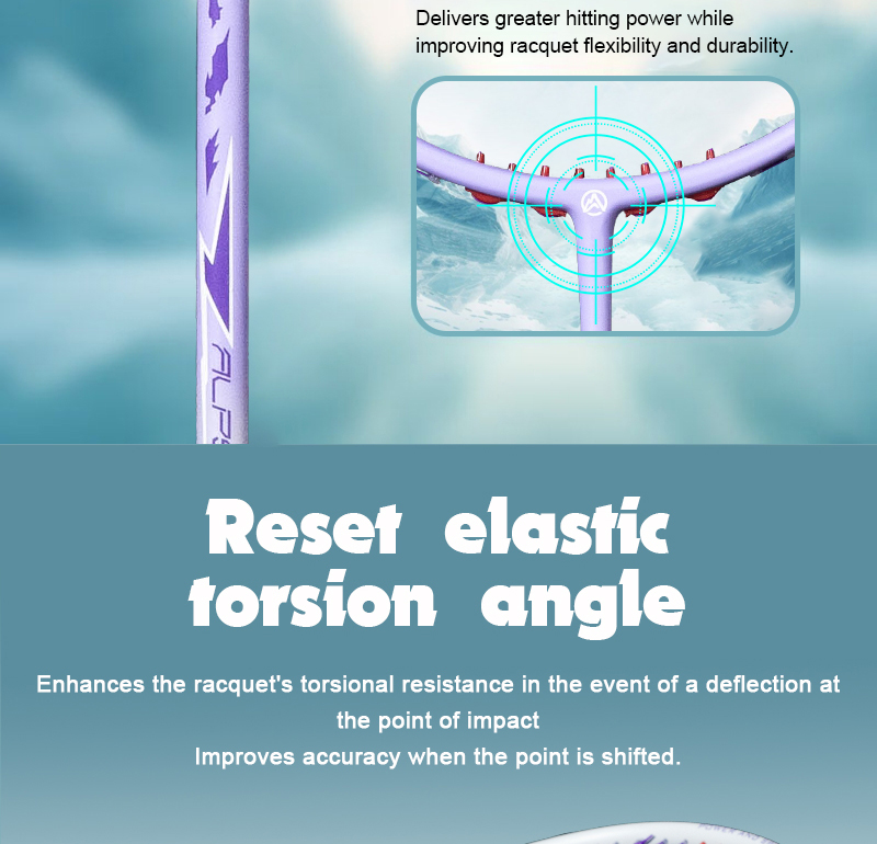 ALP New SD Lightning Badminton Racket Purple White Original 100% Full ...