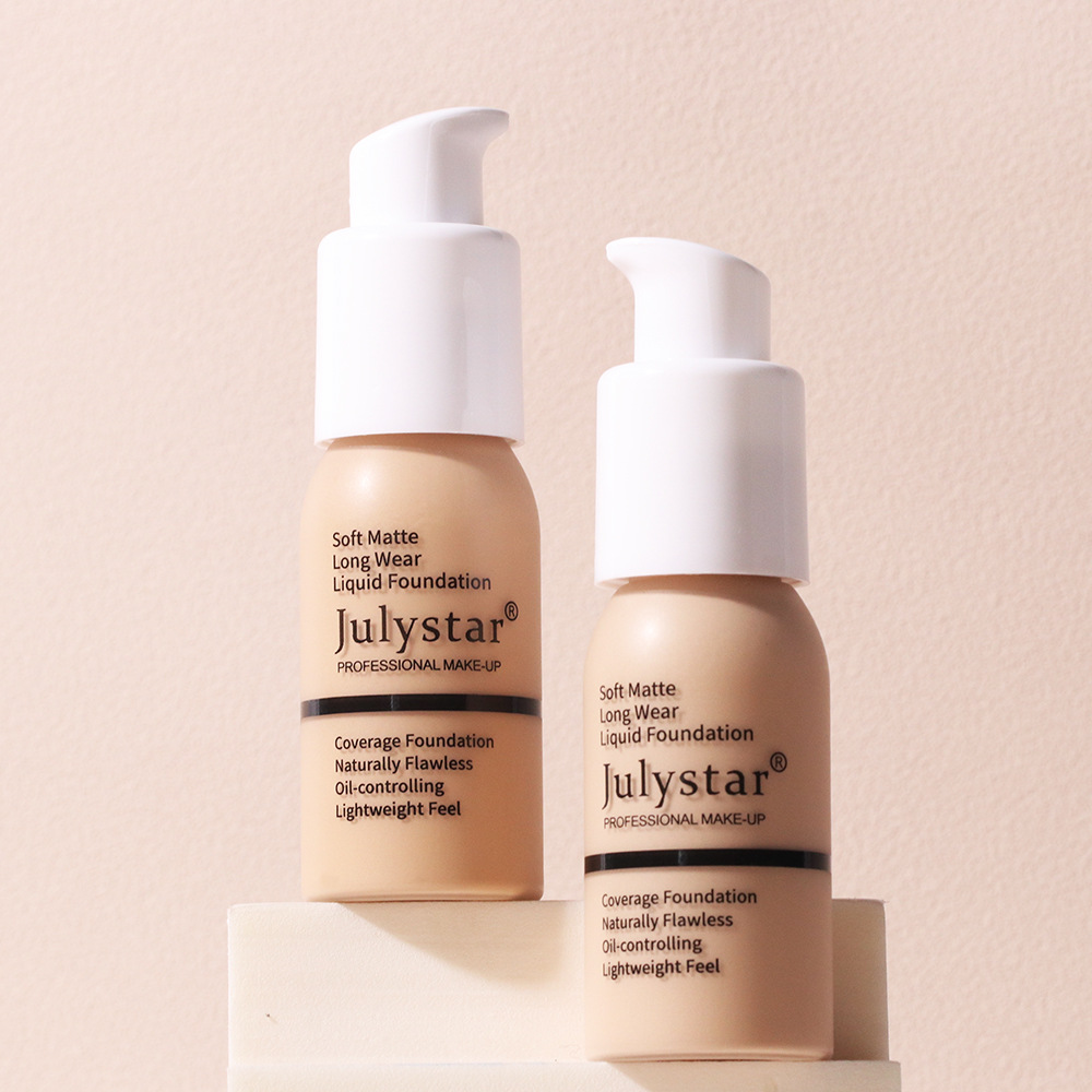 Julystar Date Party 30ml Liquid Foundation Flaw Concealer Natural Long ...