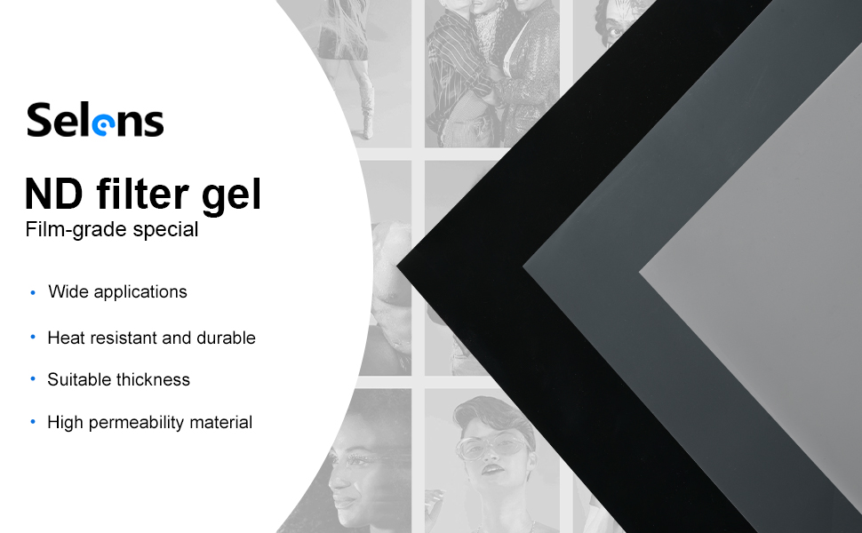 Wenzi 40*50CM ND Filter Gels Lighting Neutral Density Sheet Kit, ND3