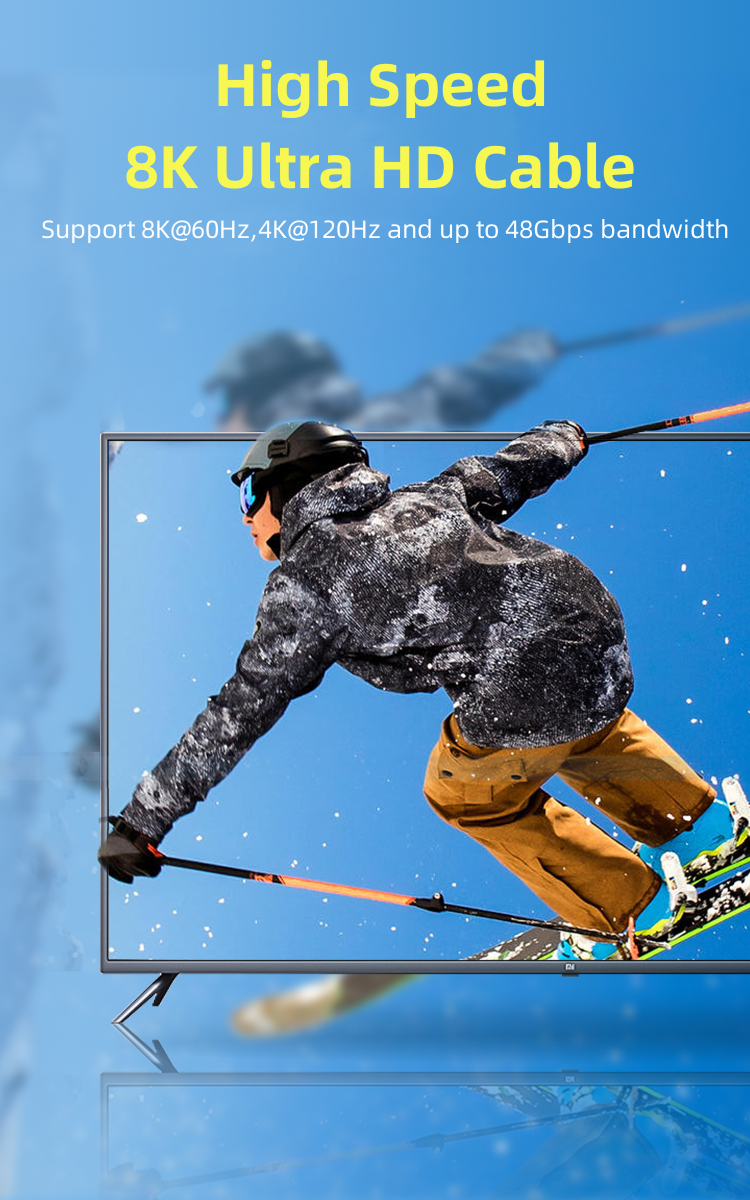 SIIG INC. CB-H21411-S1 3.3Ft Ultra High Speed Hdmi Cable 48Gbps - View #10