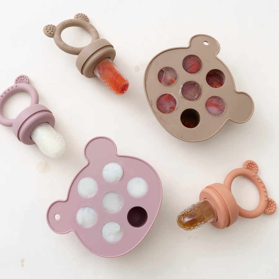 Baby Fruit Feeder Pacifier baby feeding Mold Popsicles Molds silicone ...