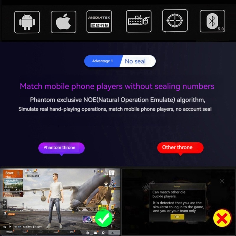G21 Mobile Game 6 Finger Trigger for PUBG Phone Gaming Controller Alloy ...