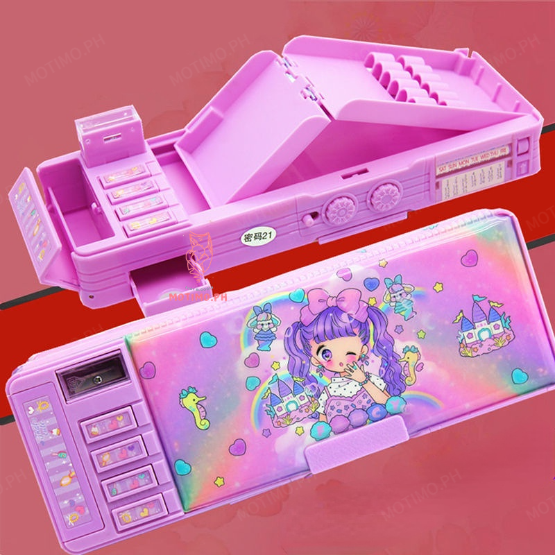 From PH Multifunction Pencil Boxes Function Gel Pen Holder Cartoon ...