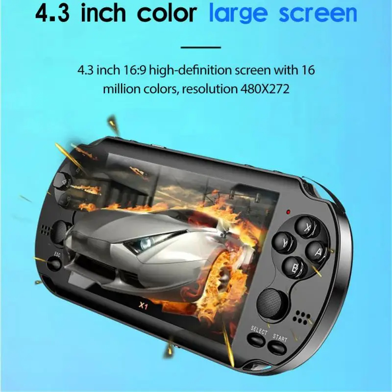 Mini Portable 4.3-inch Screen Video Game Console Support Camera For Psp ...