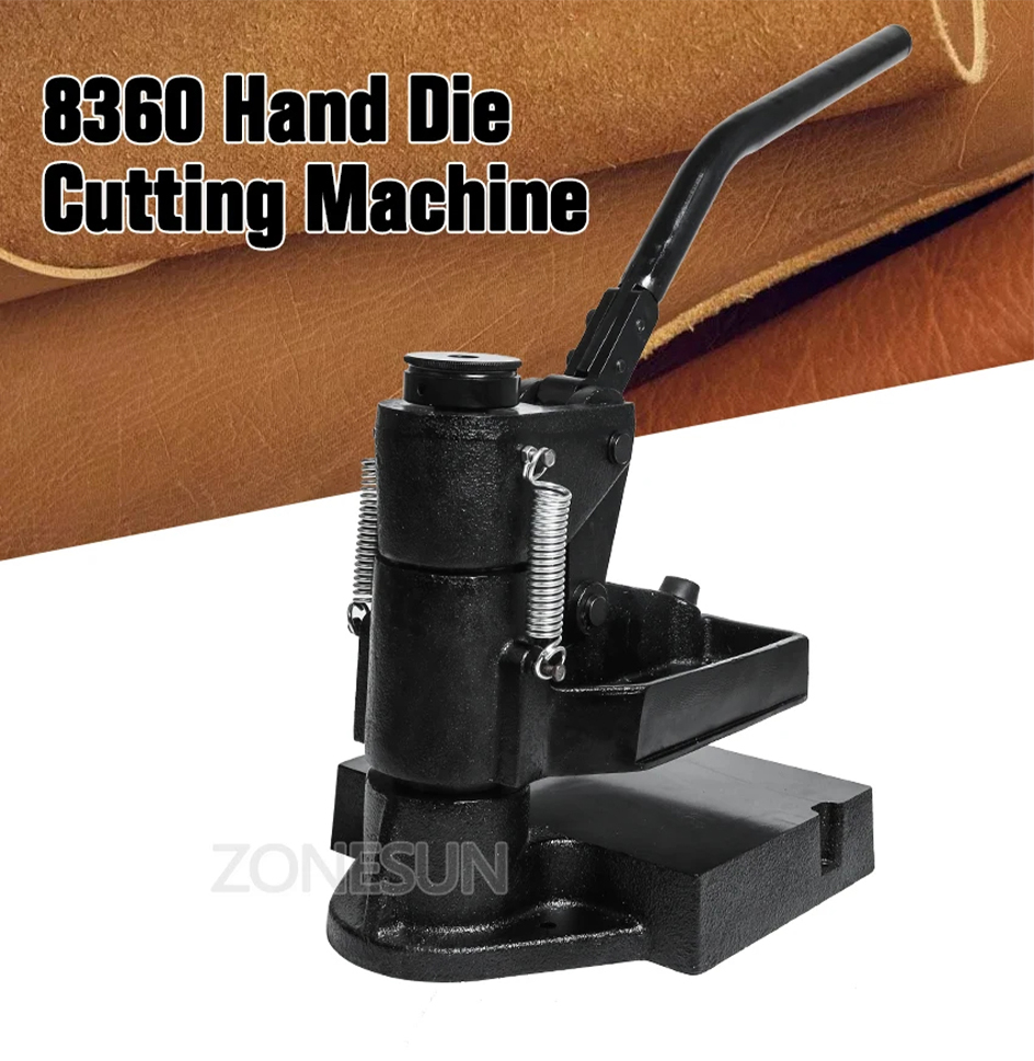 ZONESUN 8360 Hand Press Die Cutting Machine 5T Pressure 360° Rotary ...