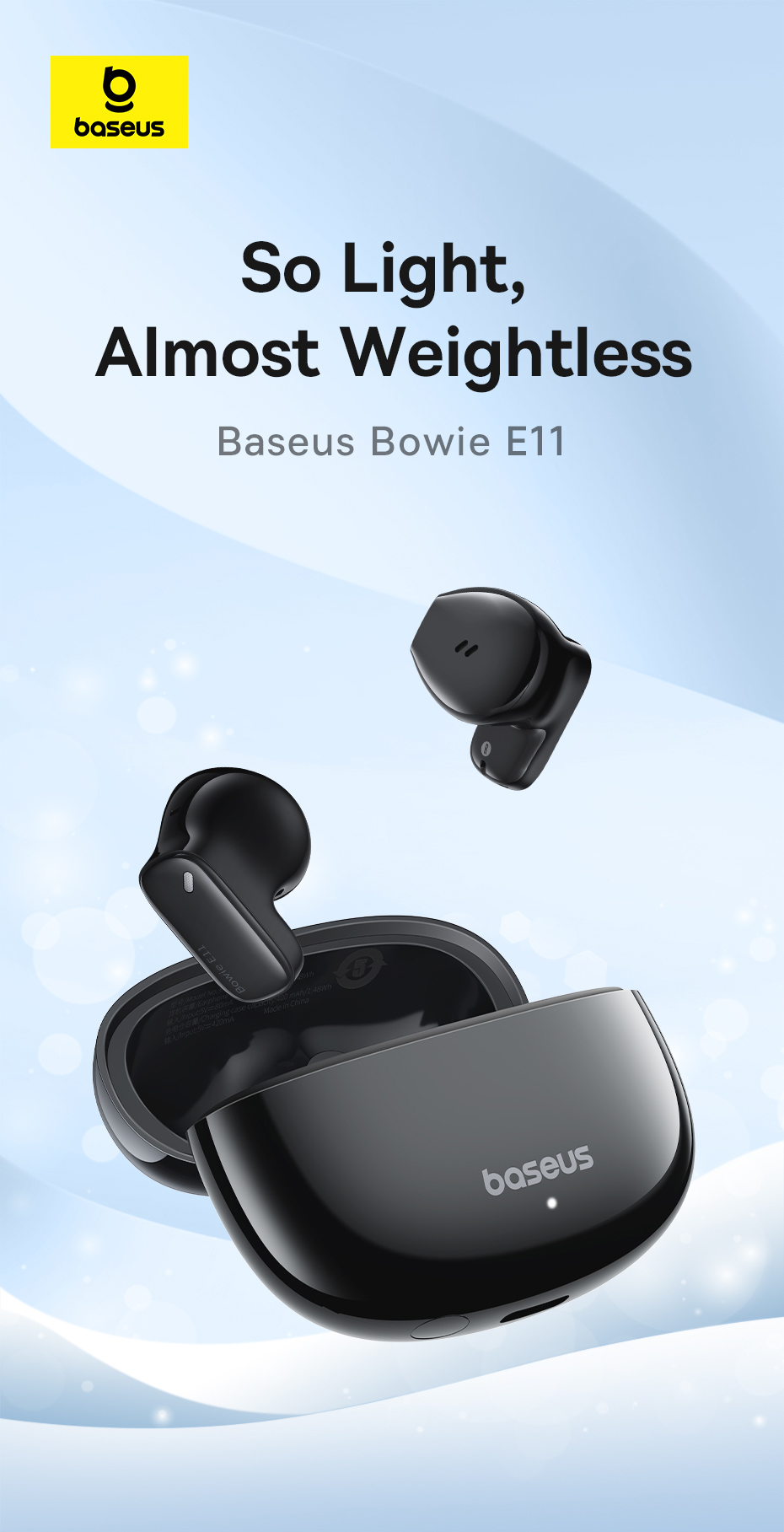 【24-Month Warranty】Baseus Bowie E11 TWS Earphones Dual-mic ENC ...