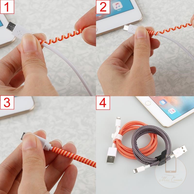 Mobile phone data cable protection rope 1.4m data cable protection rope ...