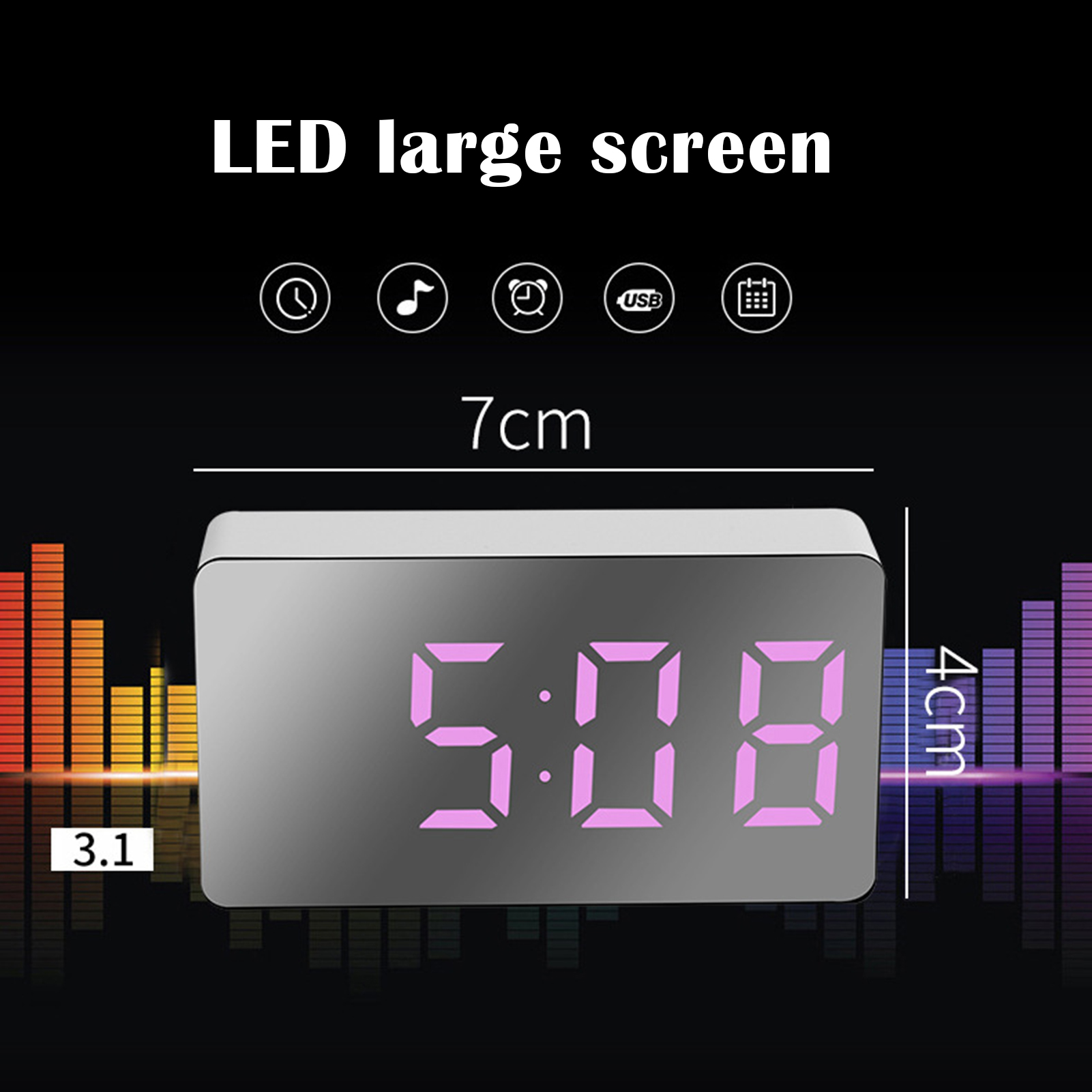 Digital Clock Mini Display Multifunctional LED Electric Alarm Clocks ...