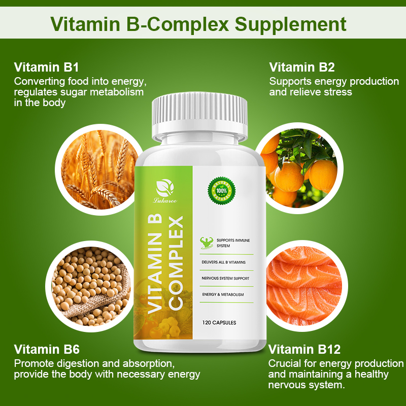 Lukaree Vitamin B Complex High Potency B Complex Vitamins with B6 ...