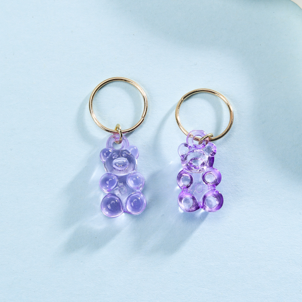 14pcs Cute Butterfly Bear Hair Braid Rings Dreadlock Braids Rings Clips