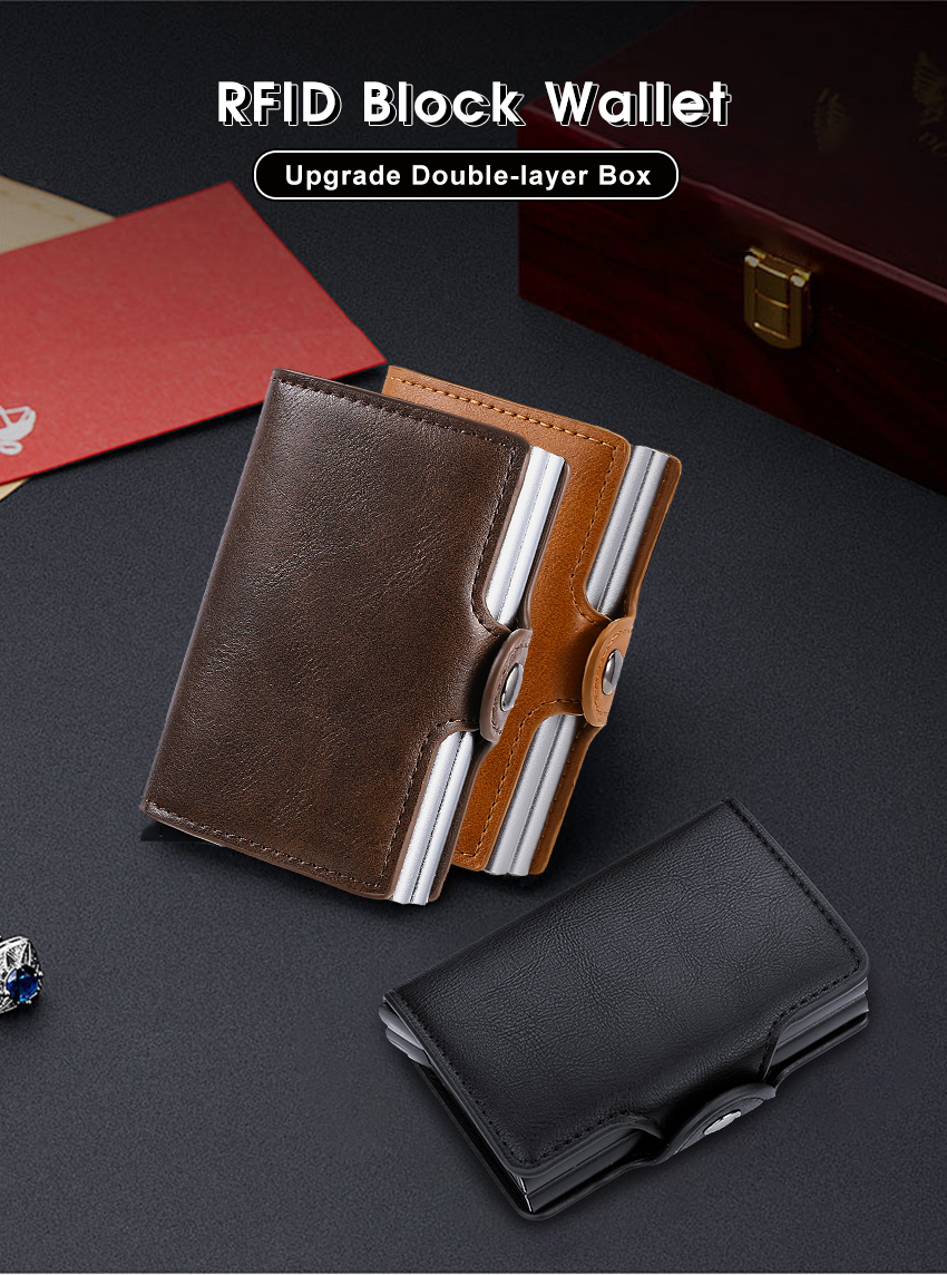 MENSPE Card Holder Men Wallet Money Bag Male Vintage Black Short Purse ...