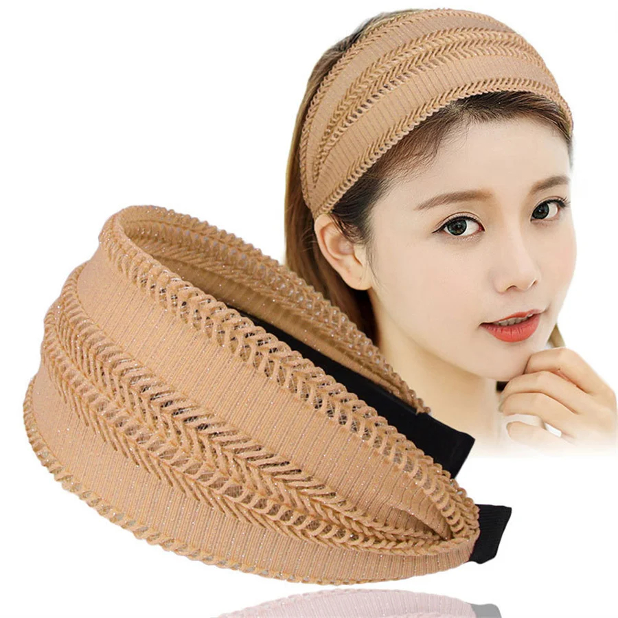 New Luxury Wide Headbands For Women Girls Head Bands Fashion Elegant ...