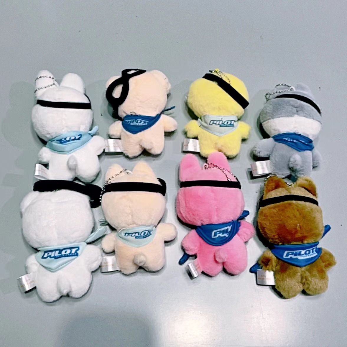 Kpop Stray Kids Pilot Doll FM Plush Key Ring Wolf Chan Bbokari Jiniret ...