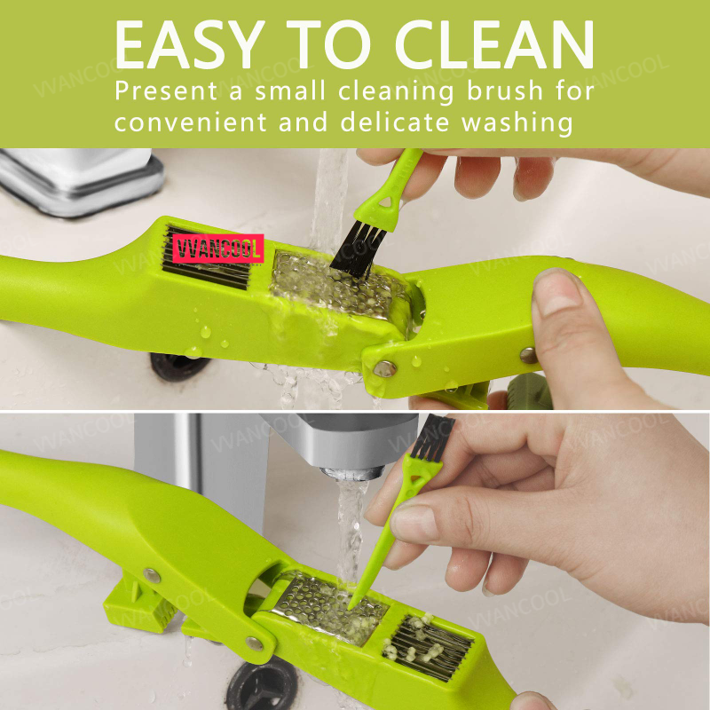 VVANCOOL Garlic Press Multifunctional Kitchen Garlic Press Slice Masher ...