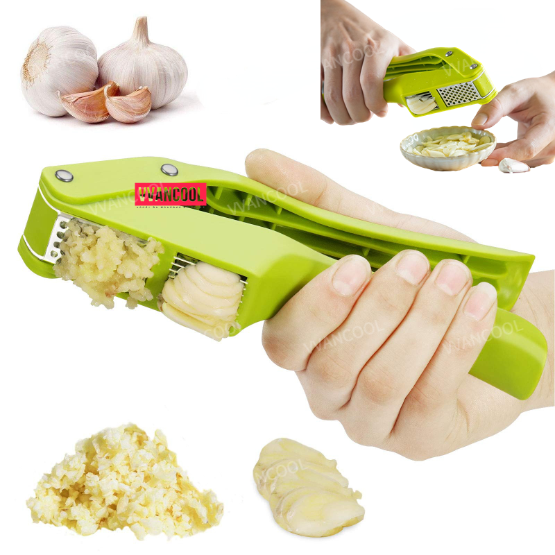 VVANCOOL Garlic Press Multifunctional Kitchen Garlic Press Slice Masher ...