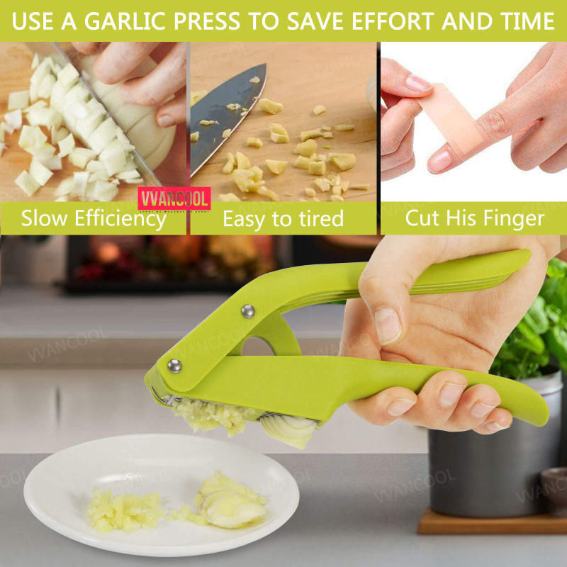 VVANCOOL Garlic Press Multifunctional Kitchen Garlic Press Slice Masher ...