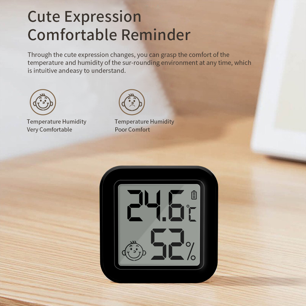 Onenuo Tuya Bluetooth Temperature Humidity Sensor Mini LCD Digital ...