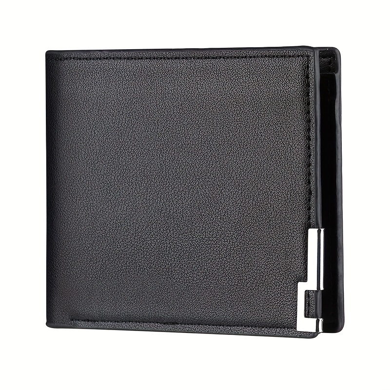 1 Piece Men's Business Simple Short Wallet Youth Fashion Bi-Fold Multi ...