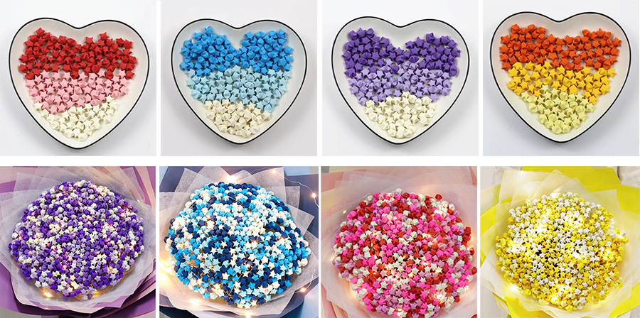 Star Origami Paper Assortment Color StarOrigami Stars Paper Solid Color ...