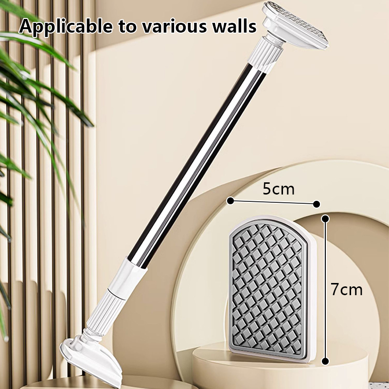 Multi functional adjustable rod Punch free Pole Rod Shower Curtain Rod ...