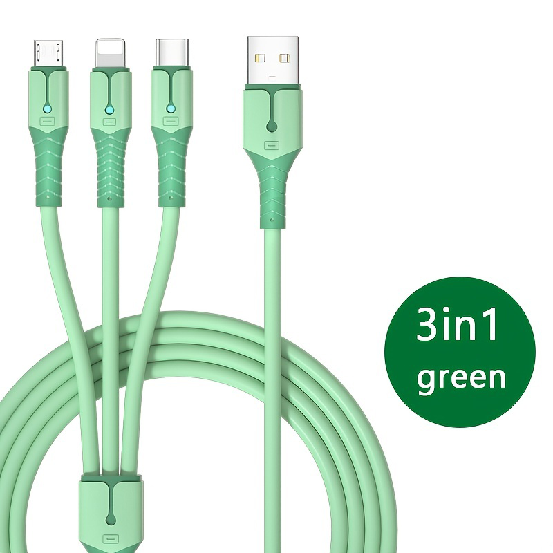 Three-in-one Charging Cable Fast Charging One for Three Data Cable ...