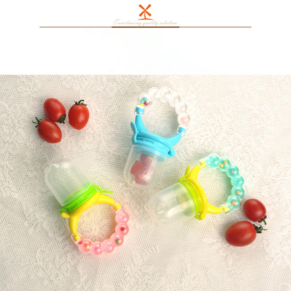 1 Pack Baby Teether Baby Food Supplement Bite Bite Happy Rattle Bell ...