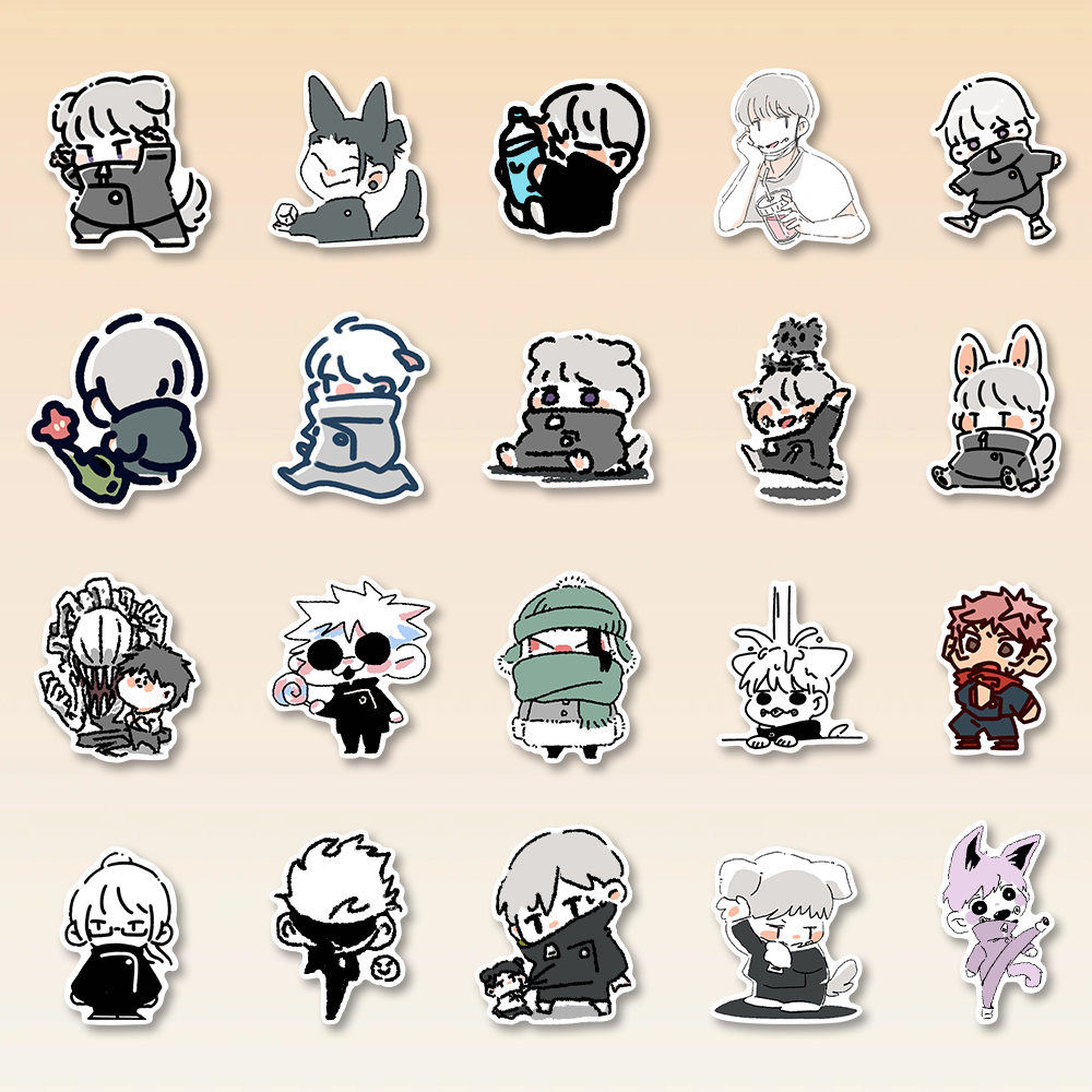 80 pcs Unique Creative Anime Stickers, Cartoon Vinyl Stickers ...